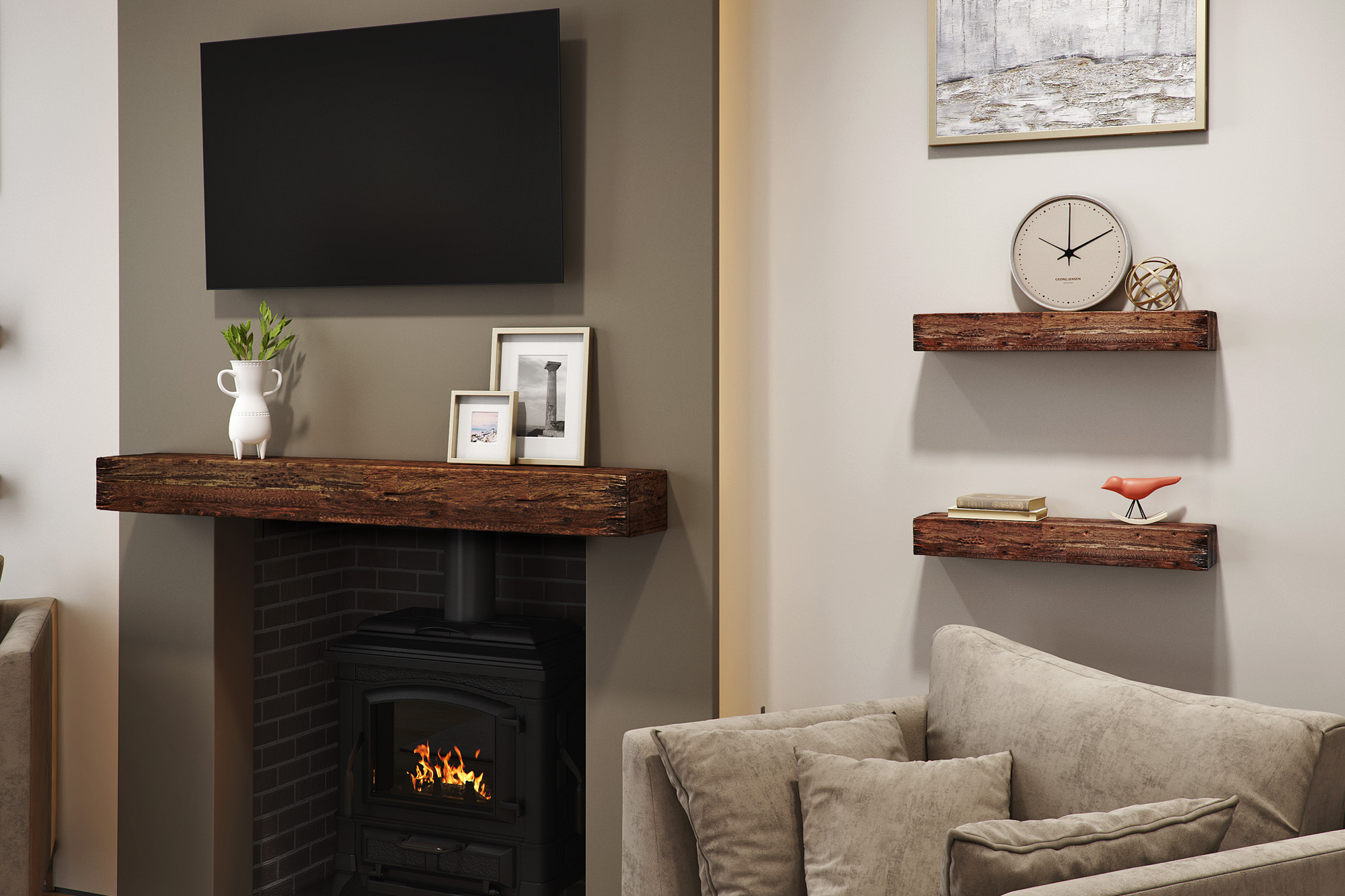 northbeam 24? Distressed Floating Shelves (2 Pcs)