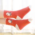 thumbnail image 5 of Fesfesfes 5 Pairs Kids Socks Cute Print Children Middle Tube Socks Girls and Boys Comfy Warm Socks, 5 of 9