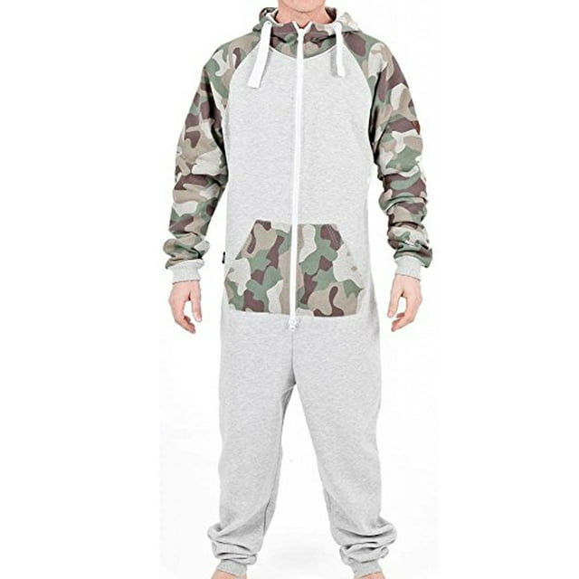 SkylineWears Combinaison à Capuche Mode Homme une Pièce Pyjama une Pièce Sans Pieds