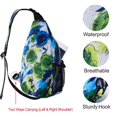 thumbnail image 5 of Mosiso Polyester Sling Bag Backpack Travel Hiking Outdoor Sport Crossbody Shoulder Bag Multipurpose Daypack for Women Men, Blue&Green Graffiti, 5 of 7