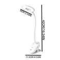 thumbnail image 3 of Lámpara de escritorio LED con clip y brazo flexible, alimentada por USB. Ideal para leer, estudiar, trabajar, para la oficina en casa, el dormitorio y la residencia estudiantil., 3 of 6