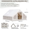 thumbnail image 2 of Vakiorn 13x10 Ft Inflatable Air Tent 8-Person with Built-in Pump Stove Jack Waterproof Windproof All-Season for Camping Festivals, 2 of 10