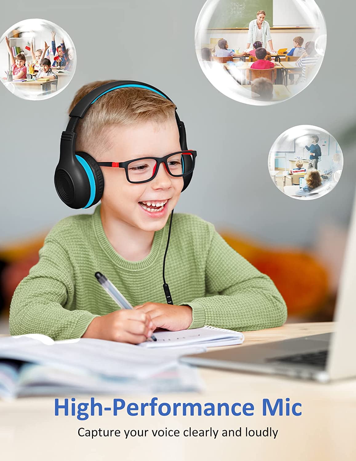 Où Trouver Casque Audio Pour Enfants, Mpow CH6S Écouteurs Pour Enfant  Filaire Avec Limite De Volume (85dB/94dB), Partage Audio Pour école- Noir  Le Moins Cher