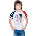thumbnail image 6 of MKOSPLRT 3-14 Years Kids USA Star Stripes Fourth July Tee Shirts Short Sleeve Raglan Shirts Crew Neck American Flag Shirts for Girls Boys, 6 of 7