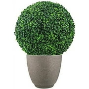 Nvzi 2pcs 15.7 Inch Artificial Plant Topiary Ball Faux Boxwood Decorative Balls for Backyard,Balcony,Garden,Wedding DCor