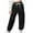 Black HF3 cargo pants girls, variant on KEXE Girls Cargo Pants Size 10-12 Baggy Pants For Girls Girls Cargo Pants Wide Leg Streetwear Kids Pants With Pockets Trendy Jogger Trousers 13-14 Years