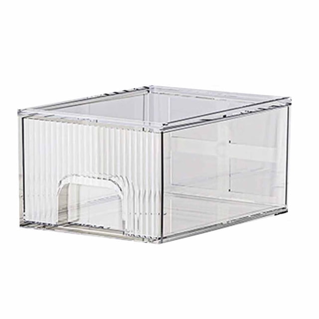 Btomtd Cosmetic Organizer Household Storage Box Sundry Storage Transparent Acrylic Drawer Organizer, Clear