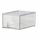 thumbnail image 2 of Organizador de cajones acrílicos transparentes - caja desplegable de 7,08x5,5x3,9 pulgadas para cosméticos y artículos del hogar, base antideslizante, 2 of 7