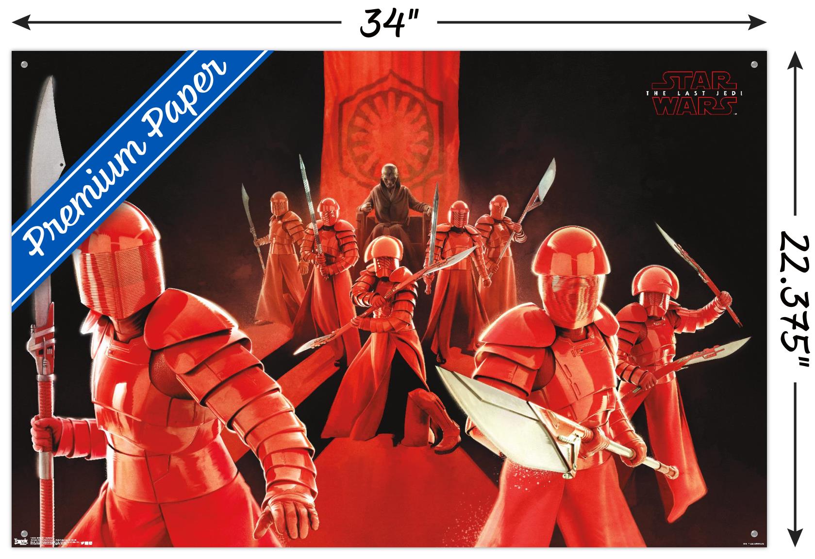 Star Wars: The Last Jedi - Defend Wall Poster with Push Pins, 22.375" x 34"