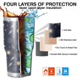 thumbnail image 7 of 30oz Dark Blue Moon Pattern Tumblers Stainless Steel Tumbler with Lid and Straw,Vacuum Insulated Double Wall Travel Tumbler Cups Mug with Cleaning Brush for Coffee,Tea, 7 of 7