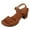 Brown, variant on Mostsola Womens Sandals Open Toe Dress Shoes Boho Flower Heels Adjustable Slingback Sandals