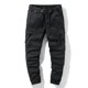 thumbnail image 1 of Pantalones largos de moda para hombre, casuales, de color sólido, cargo, con bolsillos y cremallera, cintura elástica, pantalones largos de algodón para hombre., 1 of 3