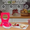 thumbnail image 4 of Cutter Mold, Easy Cutting Odorless  Bread Cutter  for Kitchen Rose Red,Green,Red,Orange, 4 of 7