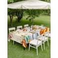 thumbnail image 3 of Outdoor Tablecloth with Umbrella Hole and Zipper, Orange Pumpkins Fall Rectangle Table Cloth 60x120 Inch Waterproof Tablecloth, Thanksgiving Sunflower Botanical Leaf Picnic Table Cover for Patio, 3 of 7