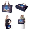 thumbnail image 2 of ZUXONGSY Daisy Flower Butterfly Book Print 2 Pieces PU Wallet Polyester Handbags Set Waterproof Shoulder Bag Top Handle Tote Bag Satchel Handbags Cash Wallet for Shopping Work, 2 of 5