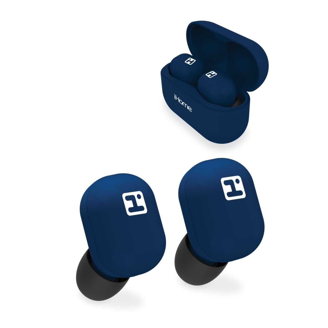 iHome XT-10 Truly Wireless Earbuds, White.