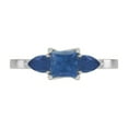 thumbnail image 2 of Pear and Princess Cut Natural Sapphire Gemstone Ring in 14K White Gold (Size: 7.5), 2 of 6