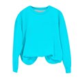 thumbnail image 7 of Luxalzxs Unisex Kids Solid Color Cotton Pullover Sweatshirt T-Shirt Toddler Baby Boys Girls Crewneck Long Sleeve Tshirts Tops Blouse Hoodies, 7 of 7