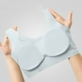 thumbnail image 4 of Women's No Underwire Wide Strap Seamless Bra Full Cup Push up Bralette Supportive Comfortable Wireless Brassieres, 4 of 6