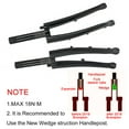 thumbnail image 3 of for Folding Bike Front Fork 74mm Carbon Fiber Fork for Brompton Bike Extinction Black, 3 of 9