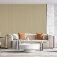 thumbnail image 2 of Dundee Deco Peel and Stick Faux Slat Wallpaper Roll, 24" x 9', Light Brown, 2 of 8
