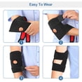 thumbnail image 4 of Elbow Brace, Tennis Elbow Strap Adjustable Elbow Support Sleeve with 2-Spring Stabilizer and Adjustable Straps for Arthritis, Tendonitis, Tennis Elbow, Sports Injury Pain Relief, 4 of 9
