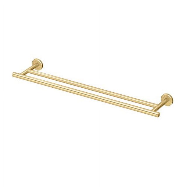 Gatco 4234 Latitude II 24" Double Towel Bar, 24 Inch, Brushed Brass