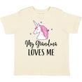 thumbnail image 3 of Inktastic Grandma Loves Me Unicorn Girls Girls Toddler T-Shirt, 3 of 5
