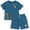 Slate blue, variant on DreamWorks How to Train Your Dragon Toothless T-Shirt and French Terry Shorts Outfit Set Toddler to Big Kid