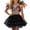 A#Black86, variant on Toddler Girl Rainbow Sequin Dresses Spaghetti Strap Crop Top Tiered Tulle Skirt Party Set Kids Soft Outfit
