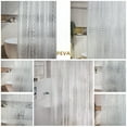 thumbnail image 5 of Gusaloo Semi-transparent Square Grid Shower Curtain Glitter Translucent Shower Curtain with Hooks, 72" x 72", 5 of 7