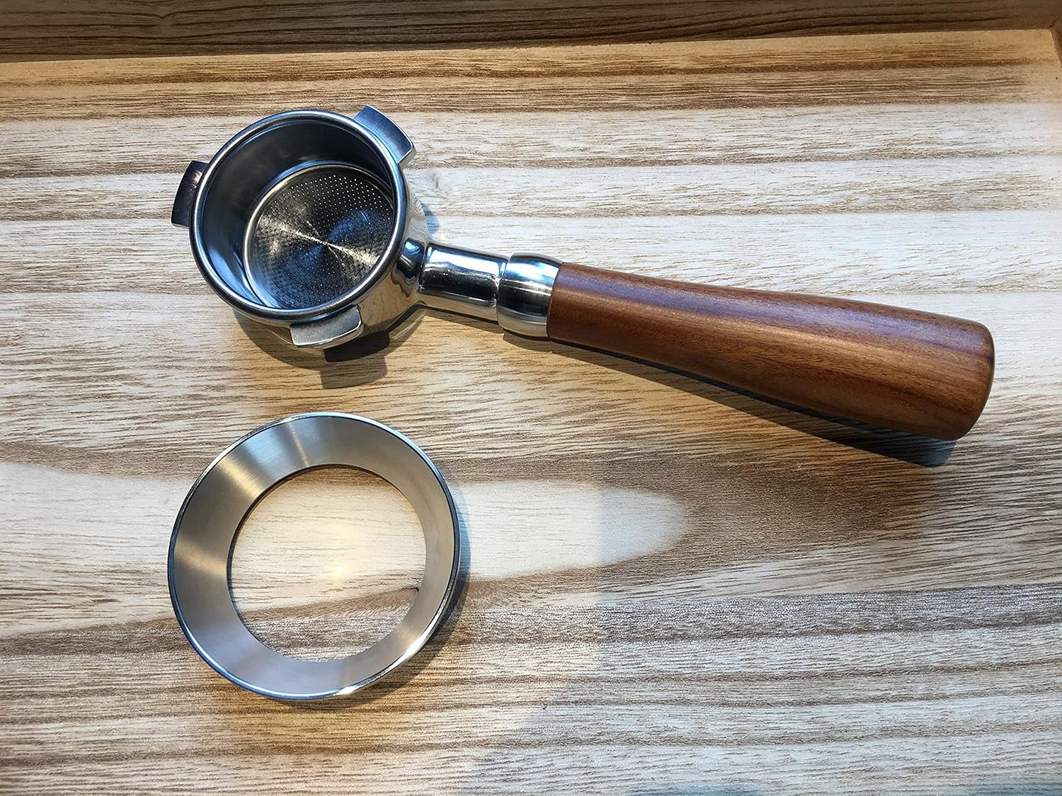 ABCISI 54mm Espresso Dosing Funnel, Stainless Steel Coffee Dosing Ring, 54mm Compatible with Delonghi Portafilter Funnel, Replacement Precision Dosing Tool for Espresso Machines