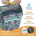 thumbnail image 2 of Travel Cooler Bag - Pioneer Flower Floral Print Pattern Camping Beer Cooler Backpack with Bottle Opener- Waterproof Insulated Picnic Backpacks - Cooler Bag for Beach, 2 of 6