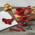 thumbnail image 2 of KitchenAid 9-Piece Plastic Measuring Cups and Spoons Set, Kitchen Utensil Set, Red, 2 of 6