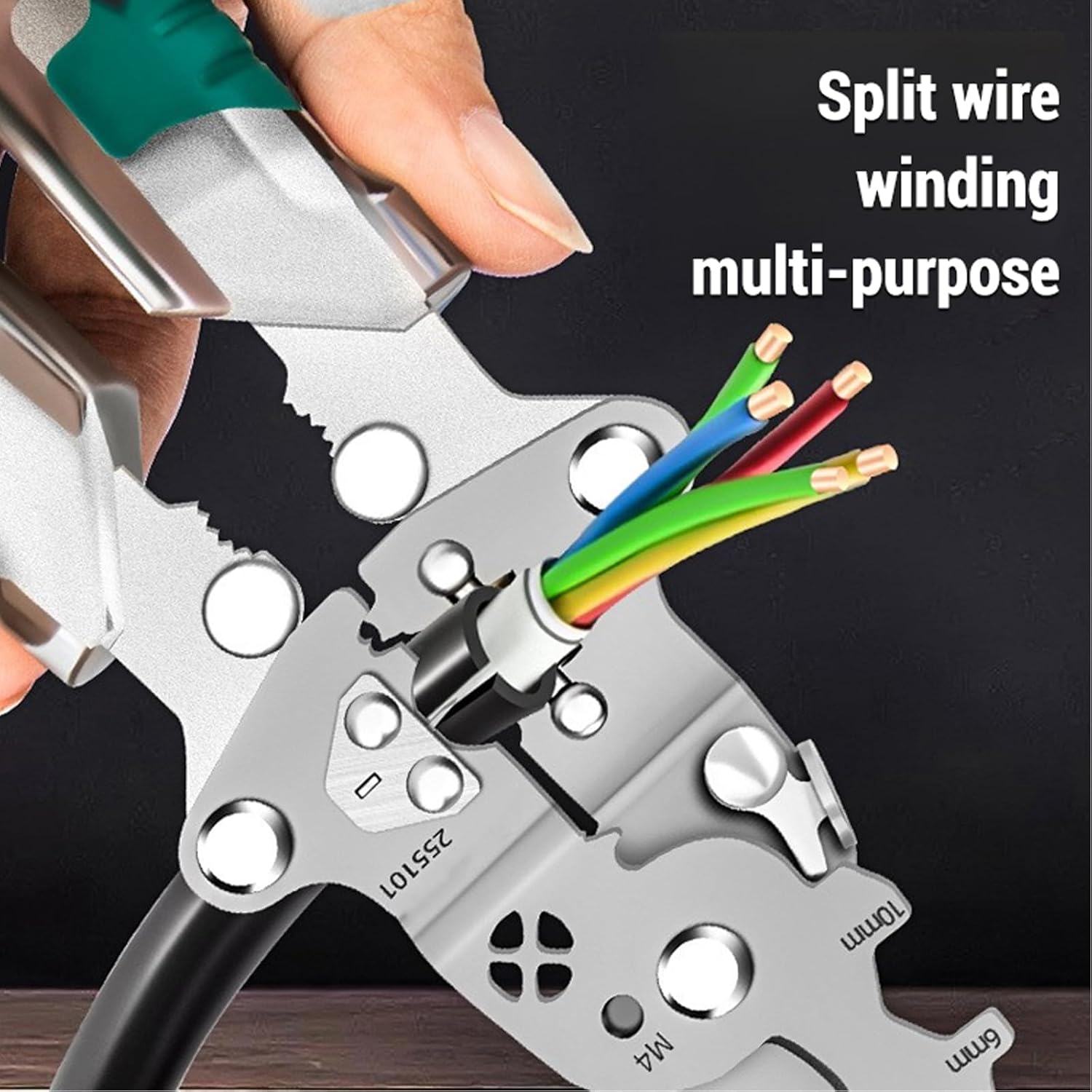 Electrical Pliers, 2026 Upgrade Folding Stylus Screwdriver Wire Stripper, 18 In 1 Foldable Ｗire Stripper, Built-In Voltage Tester Screwdriver for Cutting And Pulling Wires Cable (3*PCS)