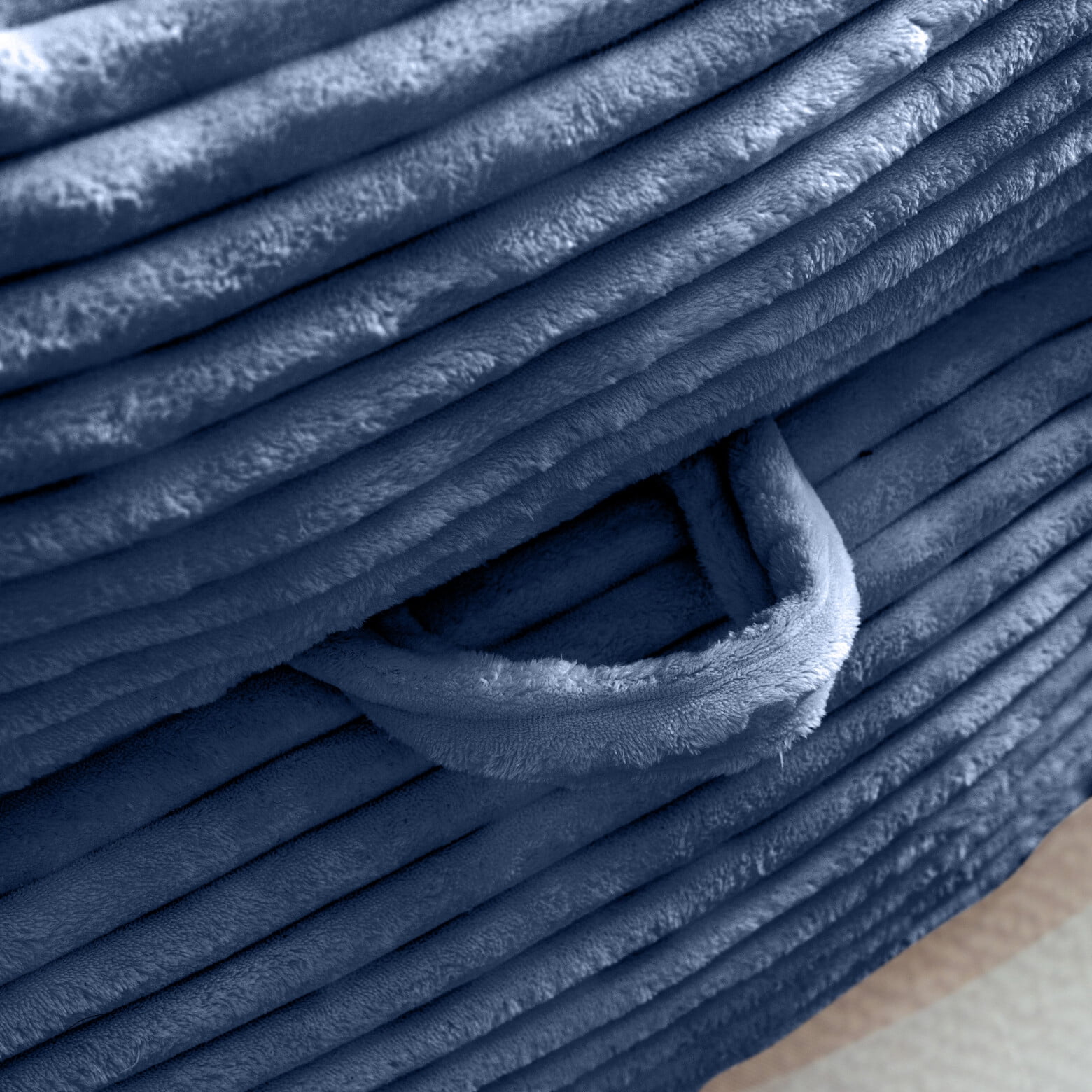 Bean Bag Chairs, Memory Foam Bean Bag Chairs for Adults, Living Room Lazy Sofa with Side Pocket for Bedroom & Dorm, Blue