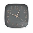 thumbnail image 1 of Reloj de Pared Cuadrado 21 cm Vintage Colores Pastel Silencioso gris YC038469, 1 of 6