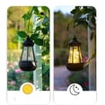 thumbnail image 4 of 5.1IN Vintage Mini Solar Hanging Lantern Lights, Warm Fairy String LED Solar Powered Outdoor Lanterns, Waterproof Retro Solar Hanging Lights for Garden Tree Patio Yard Porch Decor, 4 of 7