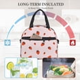 thumbnail image 4 of Naloa Strawberry Print Lunch Bag for Women & Men Insulated Lunch Box or Cooler Lunch Tote Bags for Work, Travel, Outdoor, 4 of 5