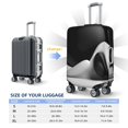 thumbnail image 2 of Luggage Cover Anti Scratch, Black White Fluid Sculpture Elastic Suitcase Protector Fits 18-32 Inch Luggage, 2 of 2