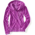 thumbnail image 1 of Aeropostale - Sudadera con capucha y cremallera para mujer, color morado, pequeño Aeropostale  Sudadera, 1 of 2