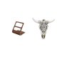 thumbnail image 1 of Soporte de control,Estuche de madera para guardar el mando a distancia,Organizador de control remoto,soporte para teléfono,soporte,Escultura de pared de calavera,Estatua decorativa de pared, 1 of 8