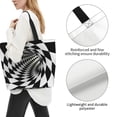 thumbnail image 3 of Easygdp 3D Vortex Illusion Bolsas Tote para Mujer, Bolsos de Hombro para Viaje, Bolsos de Mano de Gran Capacidad para Compras y Trabajo, 3 of 8