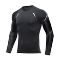 thumbnail image 1 of Mens Sports Long Sleeved Tight Fitting Autumn Fitness Basketball Suit Quick Drying Breathable Track And Field Printed Mesh Bottom Coat, 1 of 4
