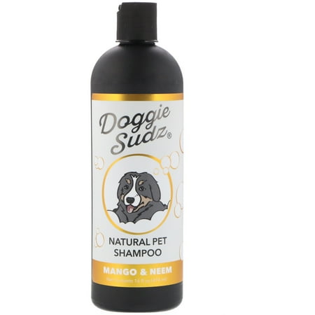 Doggie Sudz Natural Pet Shampoo Mango Neem 16 fl oz 474 ml