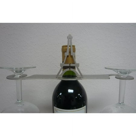 Metrotex Designs Laser Cut Eiffel Tower 2-Stem Bottle Topper