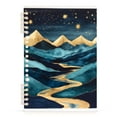 thumbnail image 7 of FORMRS 1-Subject Spiral Notebook 8" x 5" College Ruled 60 Refillable Sheet A5 Hard Cover, 2 Pack, Dark Mountains, 7 of 7