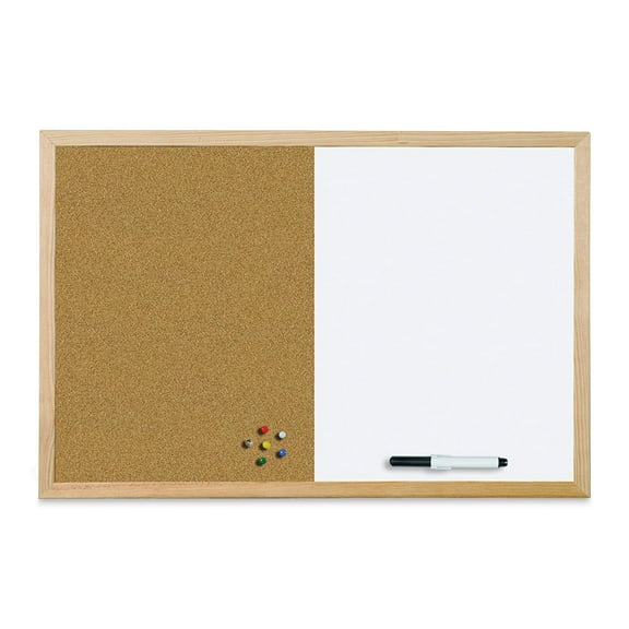 MasterVision Cork Dry Erase Bulletin Board, 24" x 36"