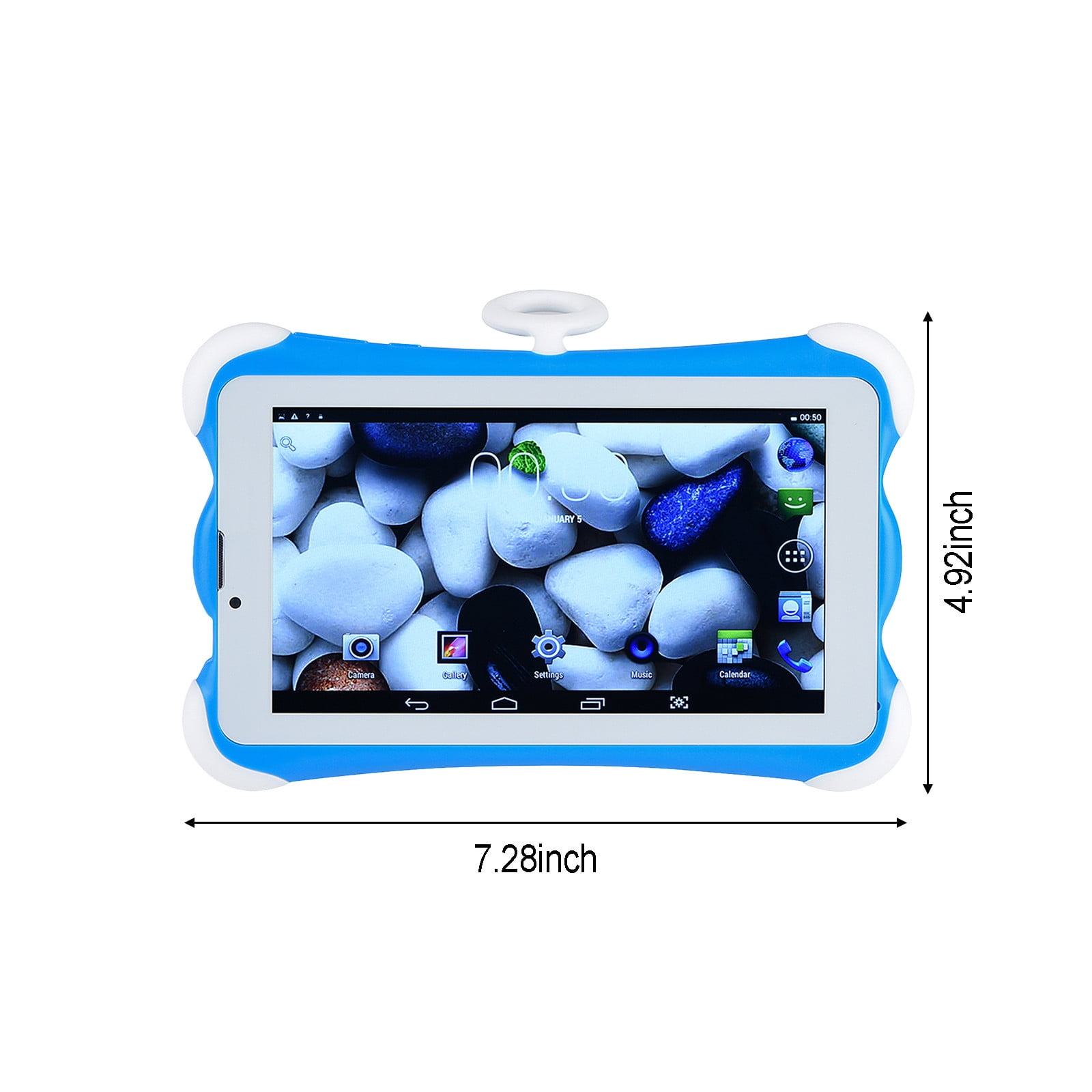 Yarino Tablets for Kids Ages 3-9 7 inch Computer Android Tablets Children's Early Education Learning Machine Parent-child Gift Machine Christmas Gift Support For SIM Card Call Blue