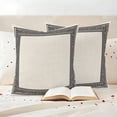 thumbnail image 4 of Pack of 2 Outdoor Pillow Covers 20x20 Inch Waterproof Black Cream Greek Key Throw Pillow Covers,Decorative Couch Pillow Shams Protectors Geometric Greece Ancient Rustic Patio Cushion Pillowcases, 4 of 8